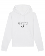 Never give up Hanorac Unisex Drummer