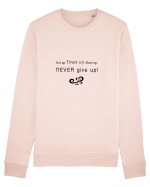 Never give up Bluză mânecă lungă Unisex Rise