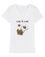 Care pe care Tricou mânecă scurtă guler V Damă Evoker