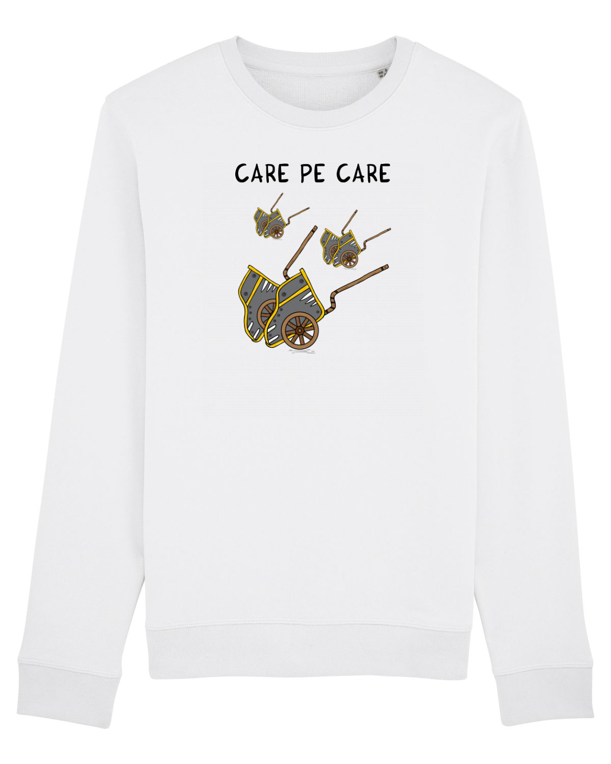 Bluză mânecă lungă Unisex Rise White