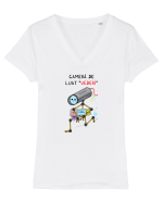 Cameră de luat vederi Tricou mânecă scurtă guler V Damă Evoker