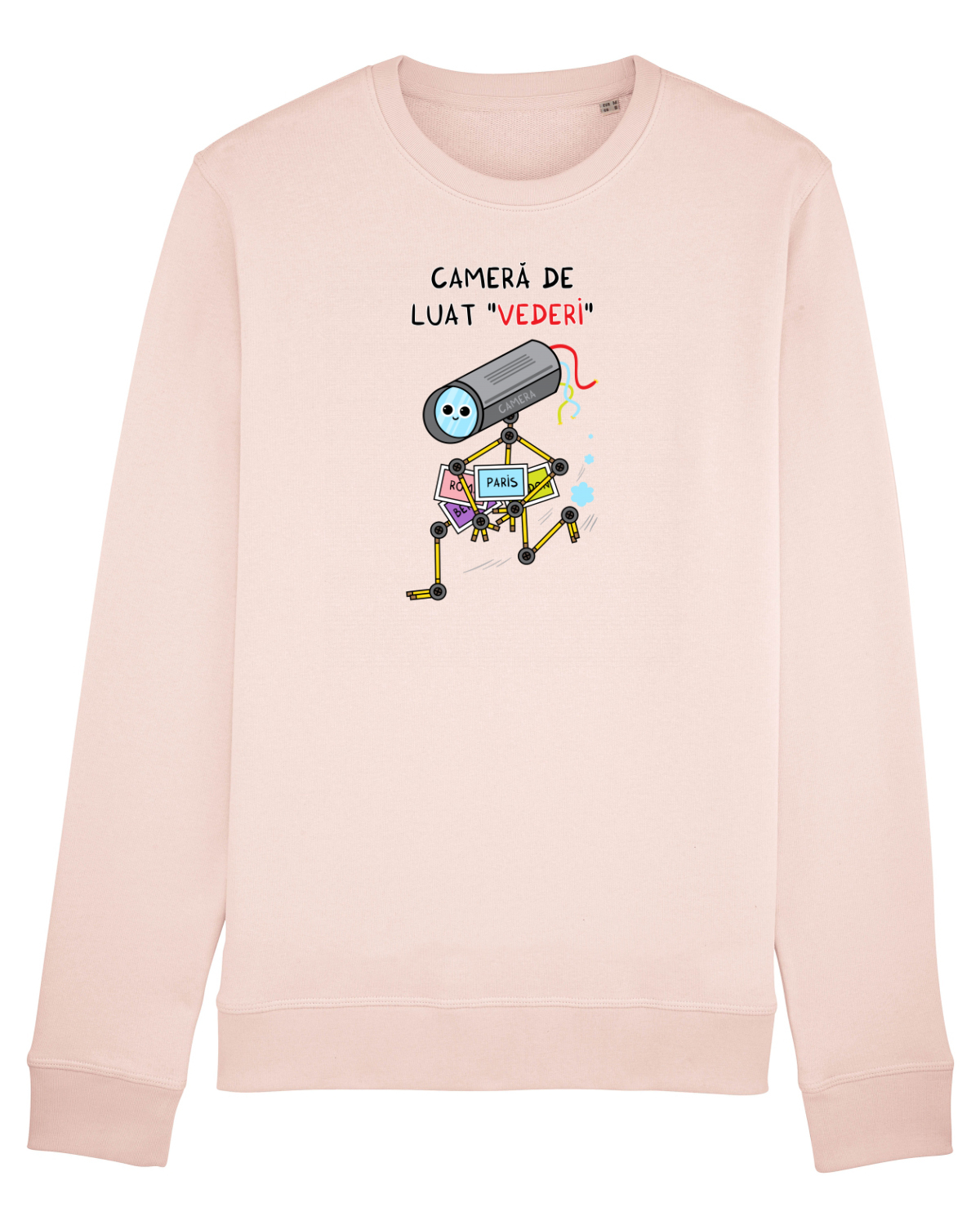 Bluză mânecă lungă Unisex Rise Candy Pink