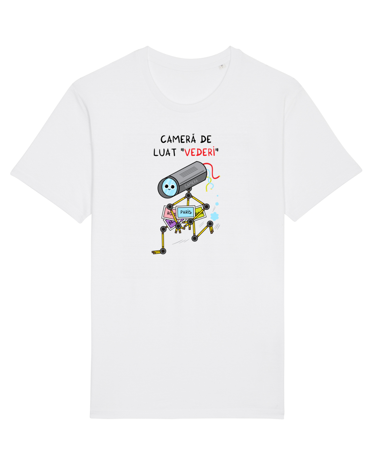 Tricou mânecă scurtă Unisex Rocker White