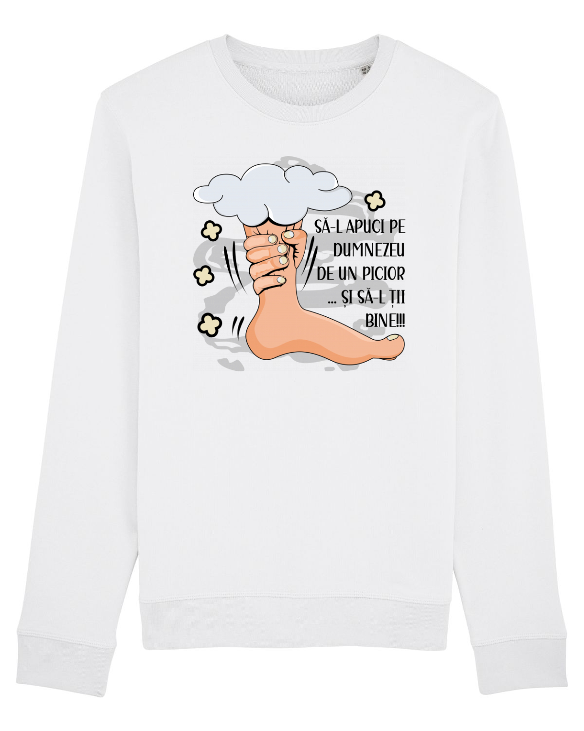 Bluză mânecă lungă Unisex Rise White