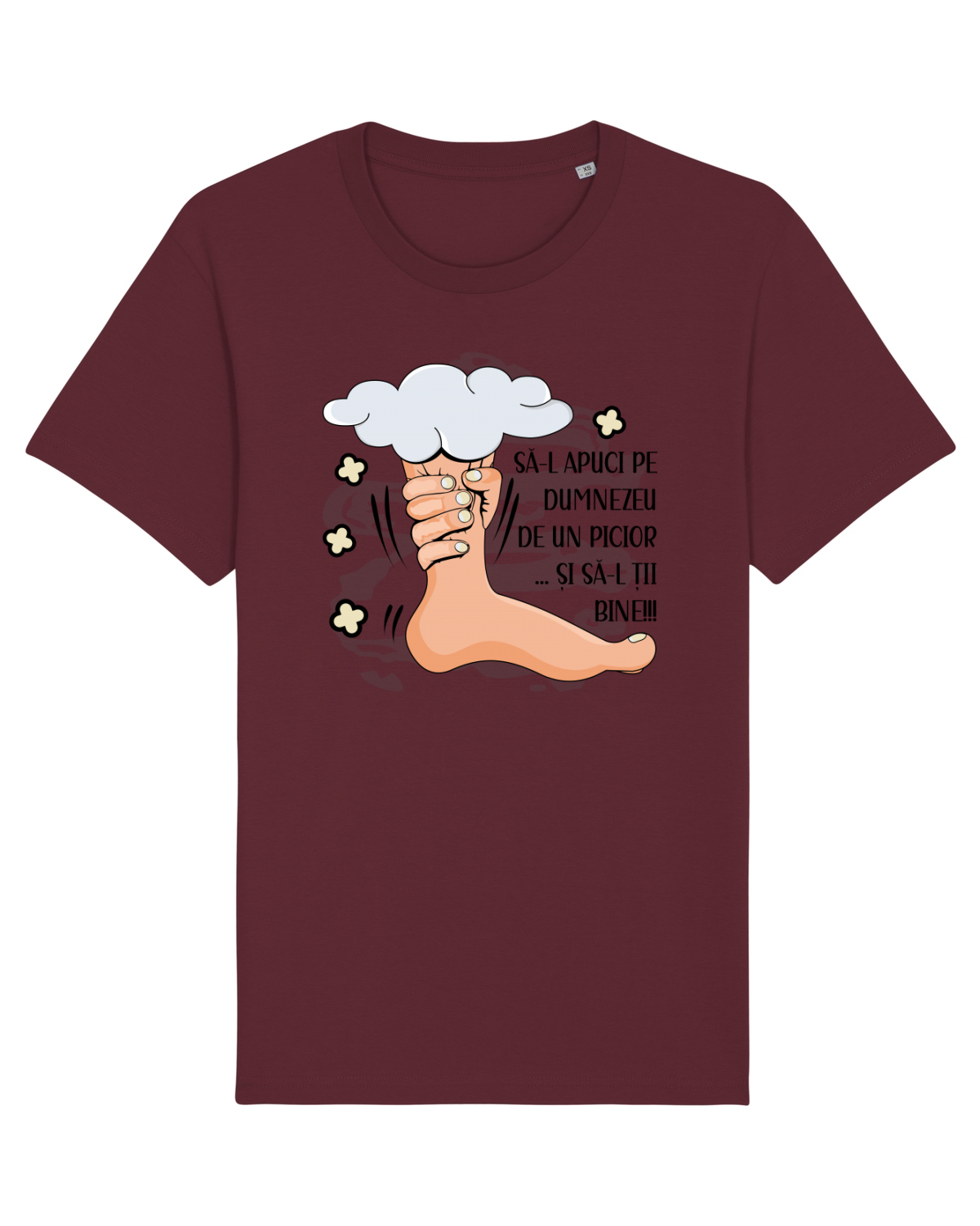 Tricou mânecă scurtă Unisex Rocker Burgundy