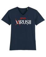 Opriti virusii Tricou mânecă scurtă guler V Bărbat Presenter