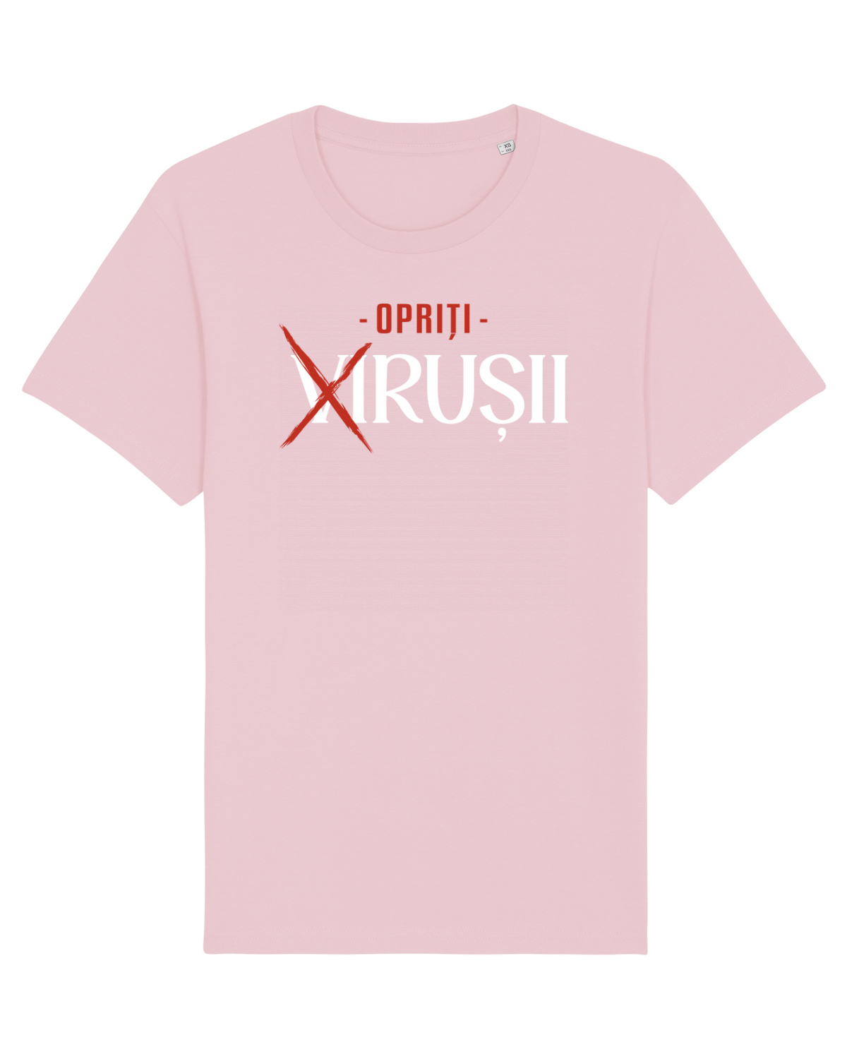 Tricou mânecă scurtă Unisex Rocker Cotton Pink