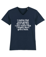 I realize that some people don't like me. Tricou mânecă scurtă guler V Bărbat Presenter