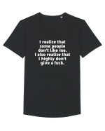 I realize that some people don't like me. Tricou mânecă scurtă guler larg Bărbat Skater