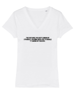 The distance you kept during my struggle, I'm gonna need you to double it d Tricou mânecă scurtă guler V Damă Evoker