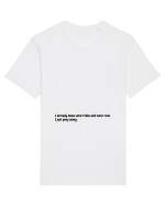I already know who's fake and who's real, I just play along. Tricou mânecă scurtă Unisex Rocker