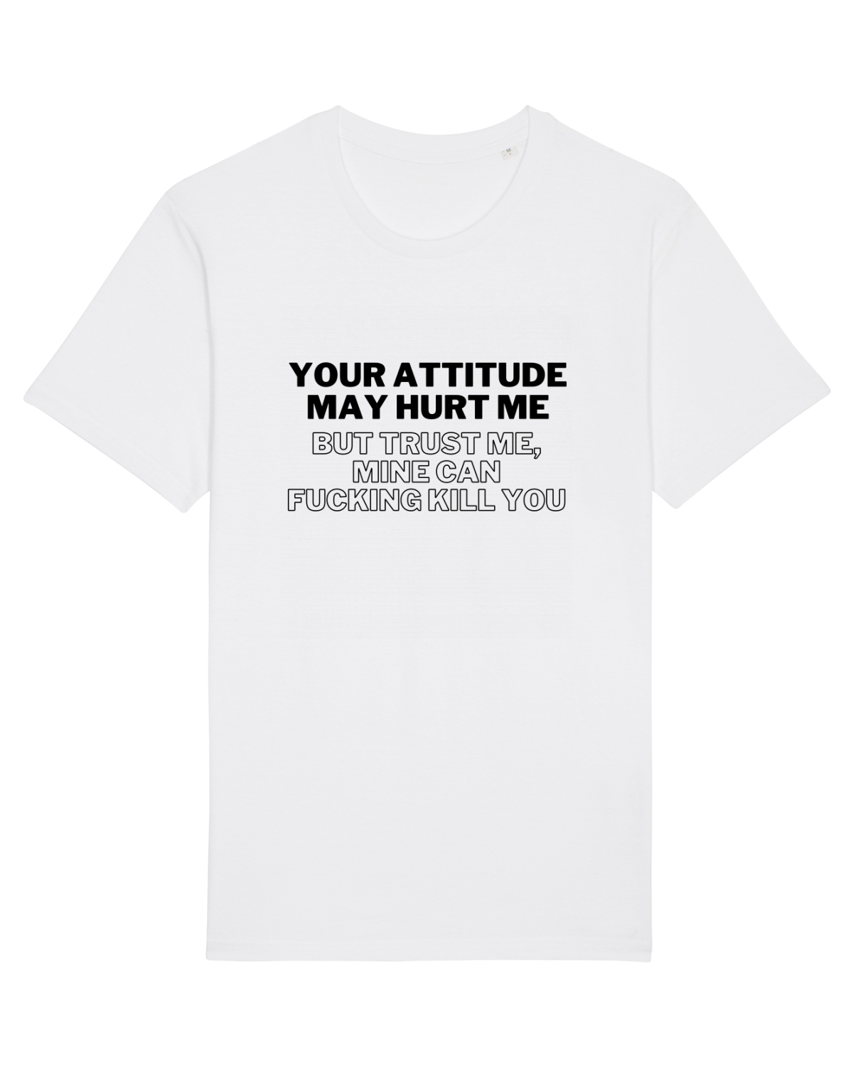 Tricou mânecă scurtă Unisex Rocker White