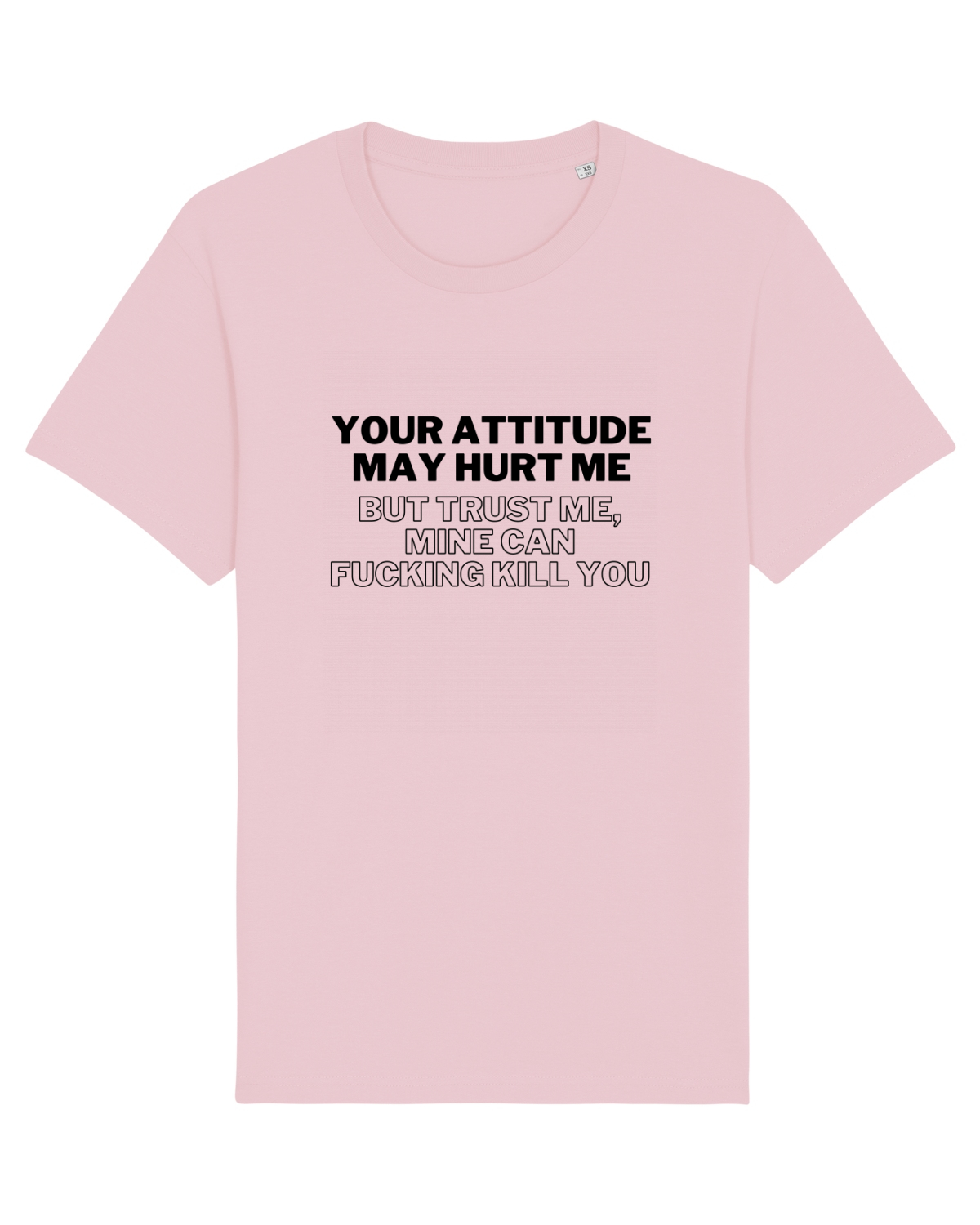 Tricou mânecă scurtă Unisex Rocker Cotton Pink