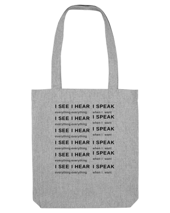 I SEE I HEAR I SPEAK Heather Grey