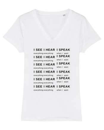 I SEE I HEAR I SPEAK White