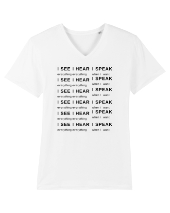 I SEE I HEAR I SPEAK White