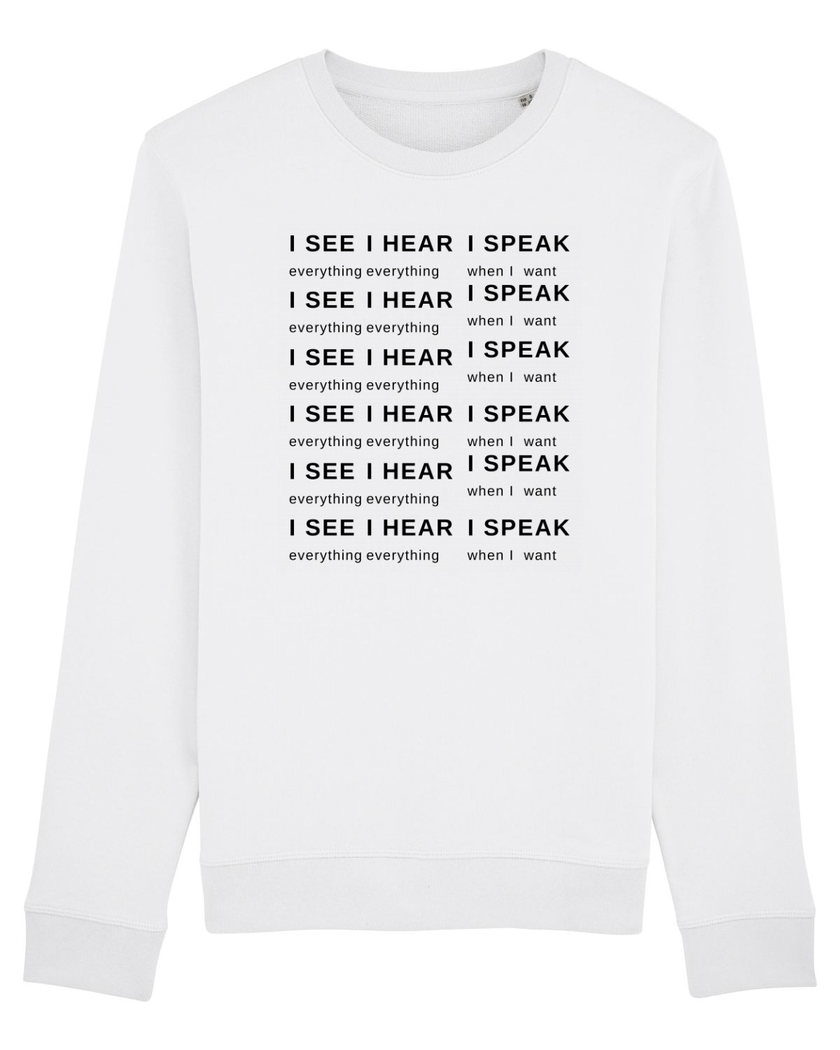 Bluză mânecă lungă Unisex Rise White