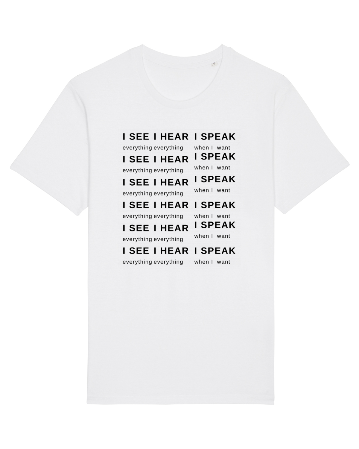 Tricou mânecă scurtă Unisex Rocker White