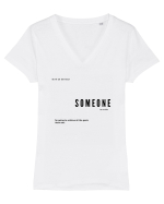 SOMEONE Tricou mânecă scurtă guler V Damă Evoker