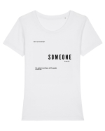 SOMEONE Tricou mânecă scurtă guler larg fitted Damă Expresser