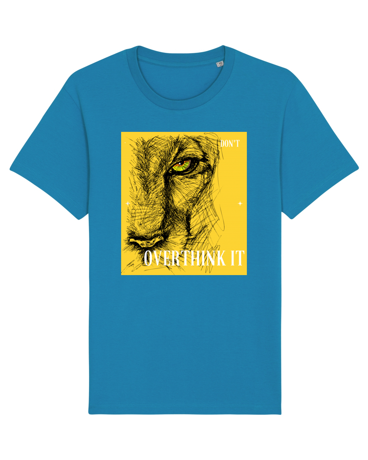 Tricou mânecă scurtă Unisex Rocker Azur