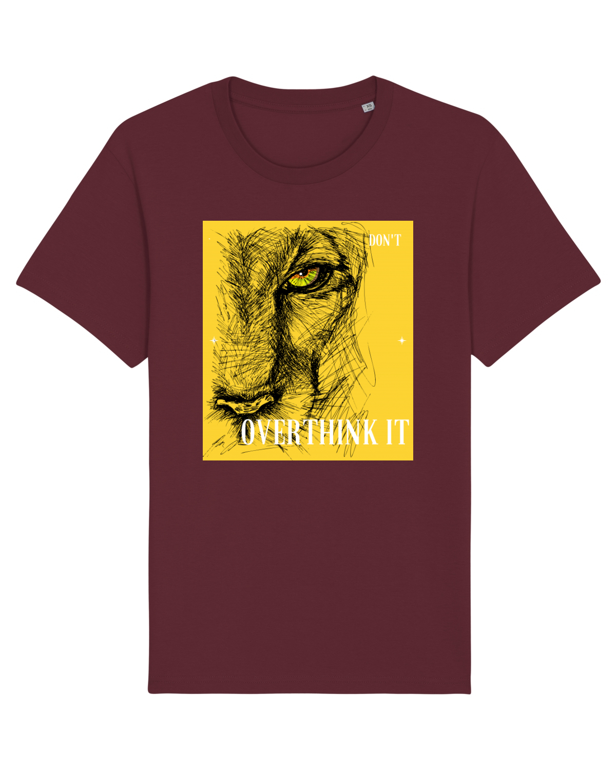 Tricou mânecă scurtă Unisex Rocker Burgundy