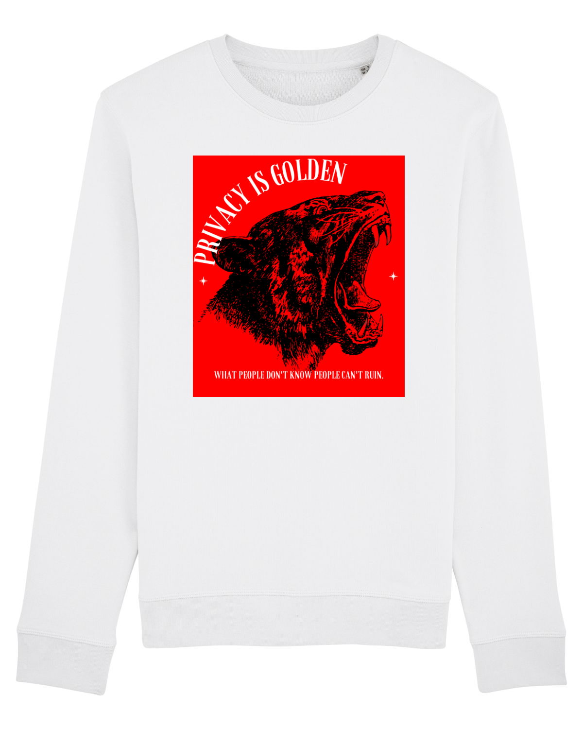 Bluză mânecă lungă Unisex Rise White