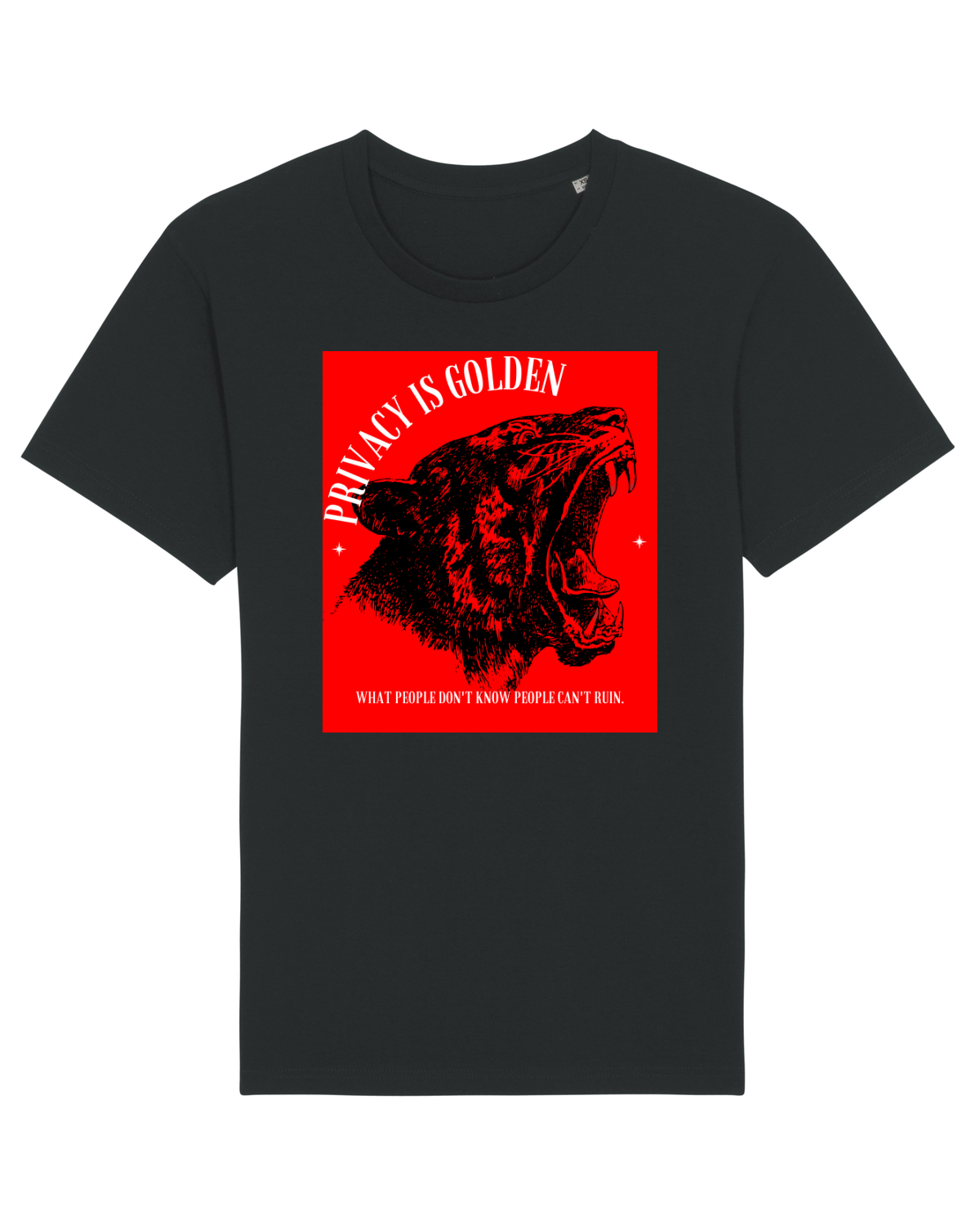 Tricou mânecă scurtă Unisex Rocker Black