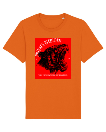 Privacy is golden Bright Orange