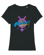 Mercur retrograd Tricou mânecă scurtă guler larg fitted Damă Expresser