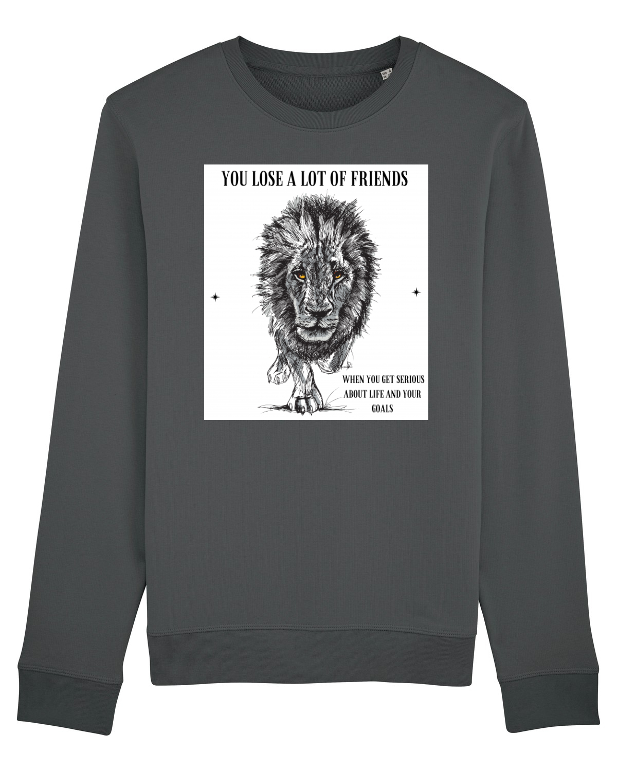 Bluză mânecă lungă Unisex Rise Anthracite