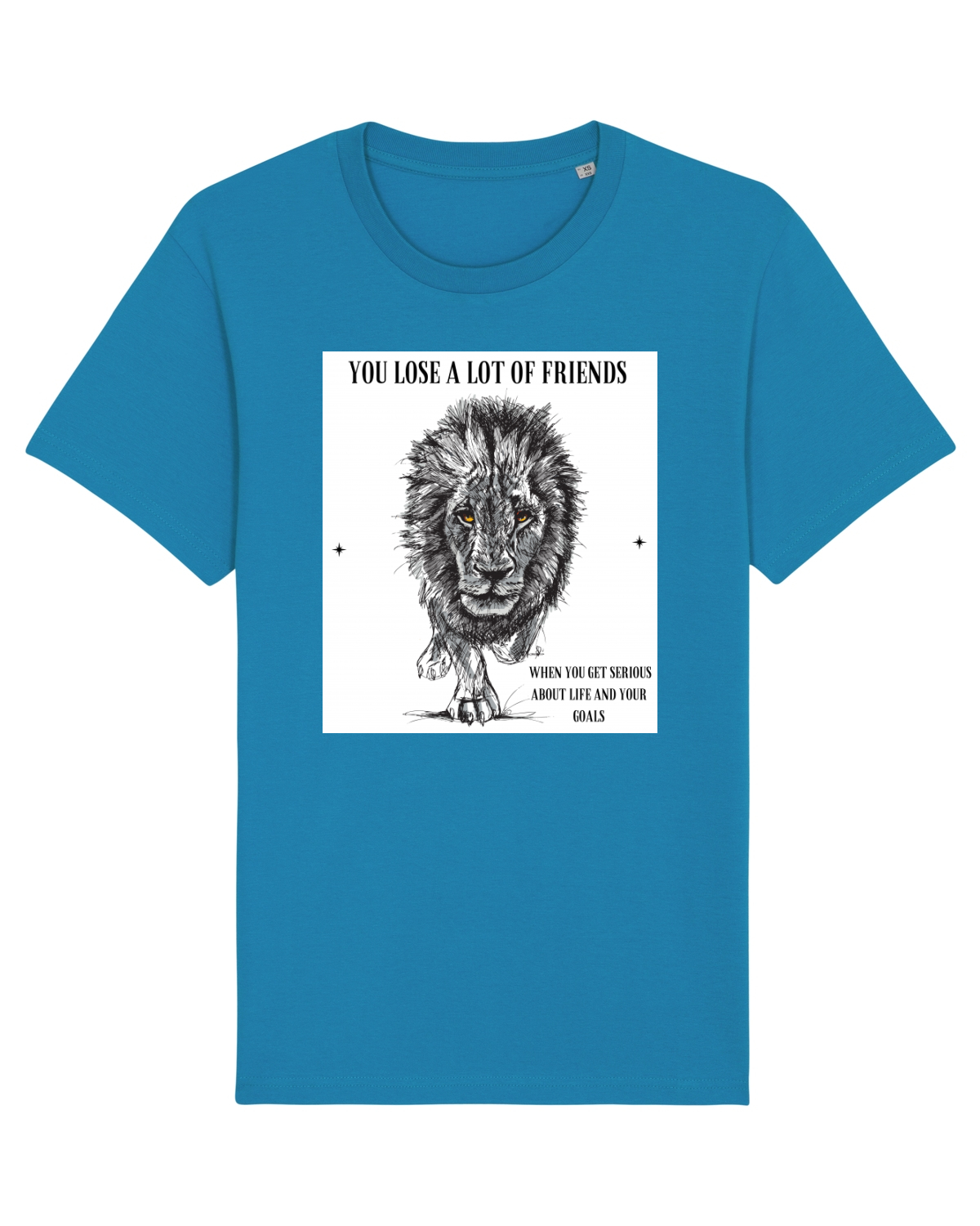 Tricou mânecă scurtă Unisex Rocker Azur