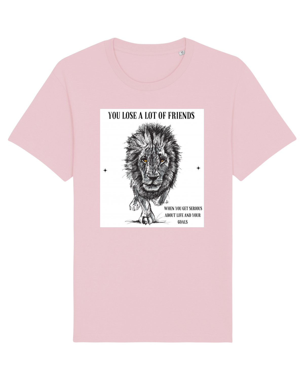 Tricou mânecă scurtă Unisex Rocker Cotton Pink