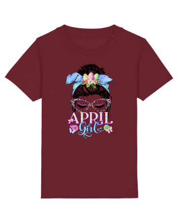 I am a April Girl Aries Berbec Burgundy