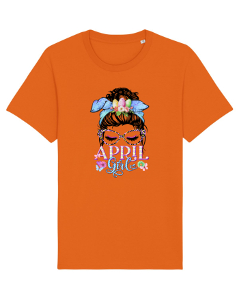 I am a April Girl Aries Berbec Bright Orange