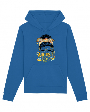 I am a August Girl Lion Leu Royal Blue