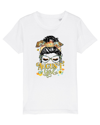 I am a August Girl Lion Leu White