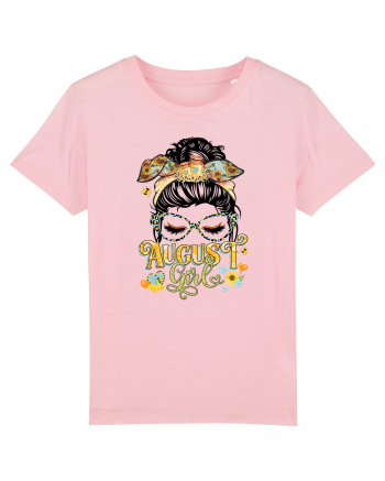 I am a August Girl Lion Leu Cotton Pink