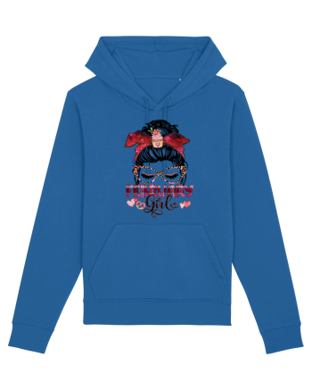 I am a February Girl Aquarius Varsator Royal Blue