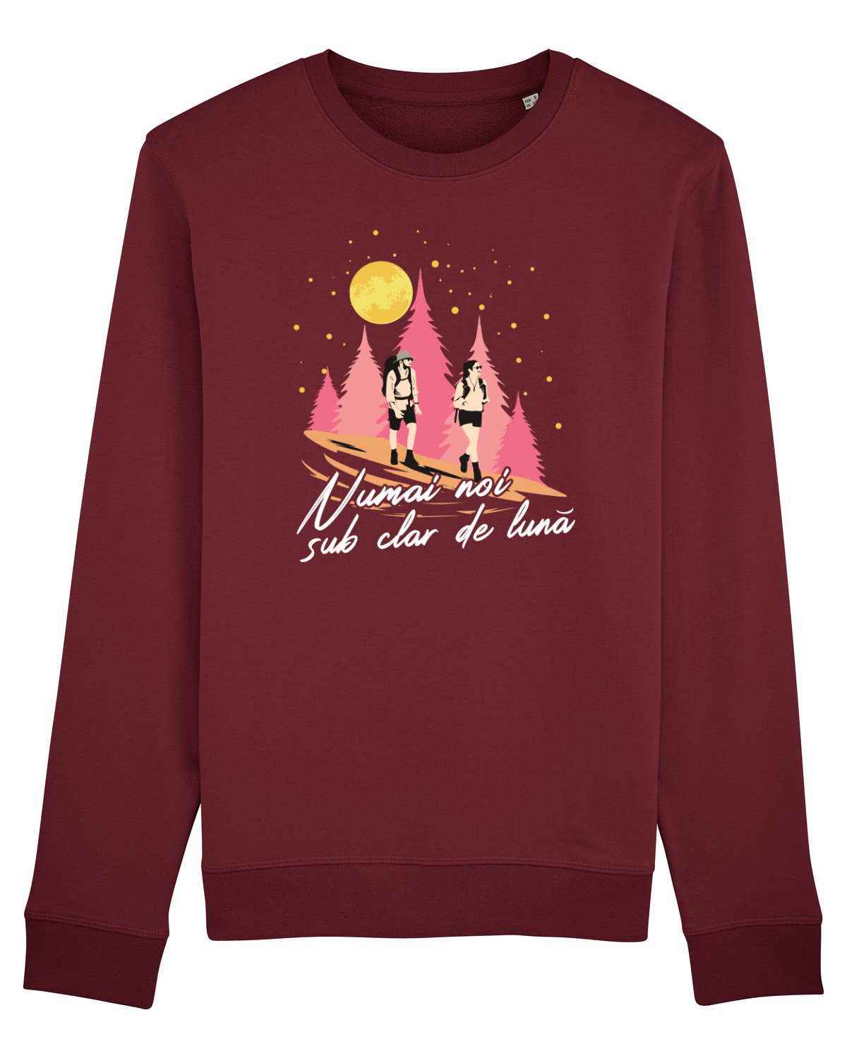 Bluză mânecă lungă Unisex Rise Burgundy