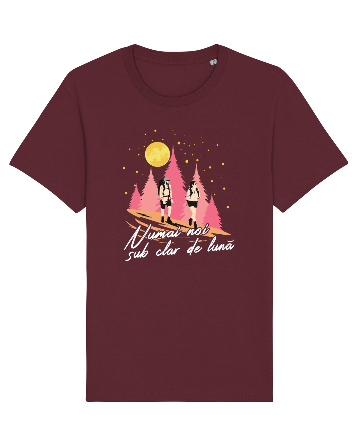 Tricou mânecă scurtă Unisex Rocker Burgundy