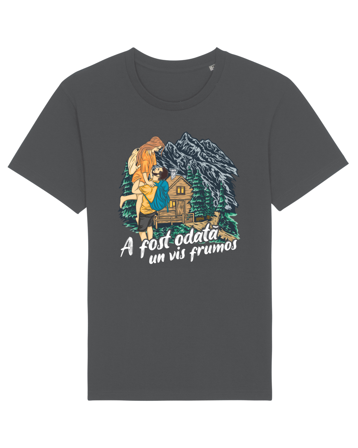 Tricou mânecă scurtă Unisex Rocker Anthracite