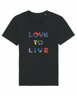 Love to Live Tricou mânecă scurtă Unisex Rocker