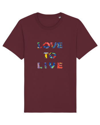 Love to Live Burgundy