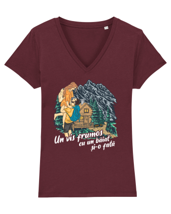 Vis frumos cu un băiat și-o fată Burgundy