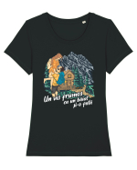 Vis frumos cu un băiat și-o fată Tricou mânecă scurtă guler larg fitted Damă Expresser