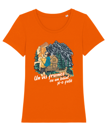 Vis frumos cu un băiat și-o fată Bright Orange