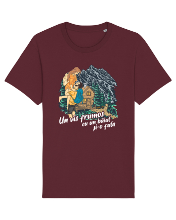 Vis frumos cu un băiat și-o fată Burgundy