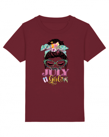 I am a July Girl - Summer Cancer Rac Burgundy