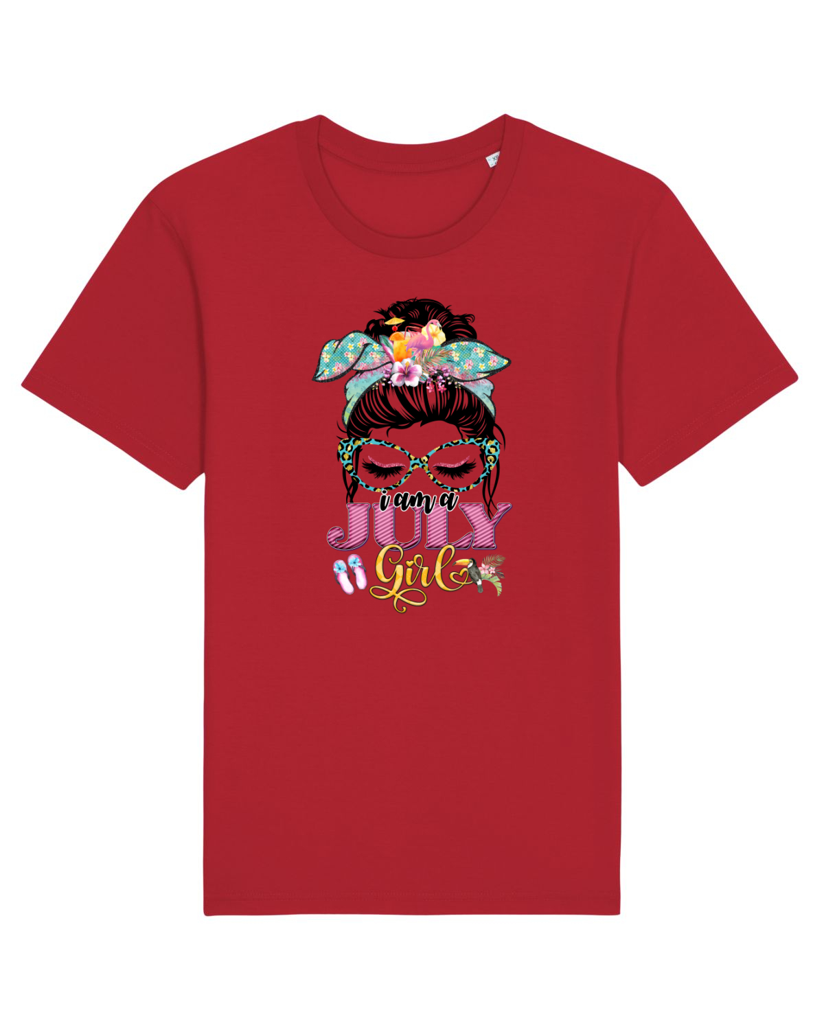 Tricou mânecă scurtă Unisex Rocker Red